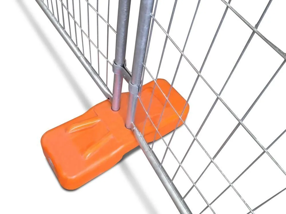PLASTIC BASE FOR TEMPORARY FENCING