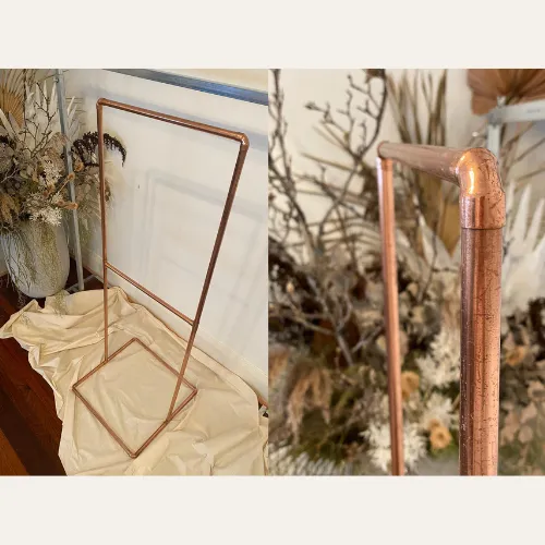 Small Copper Signage Stand