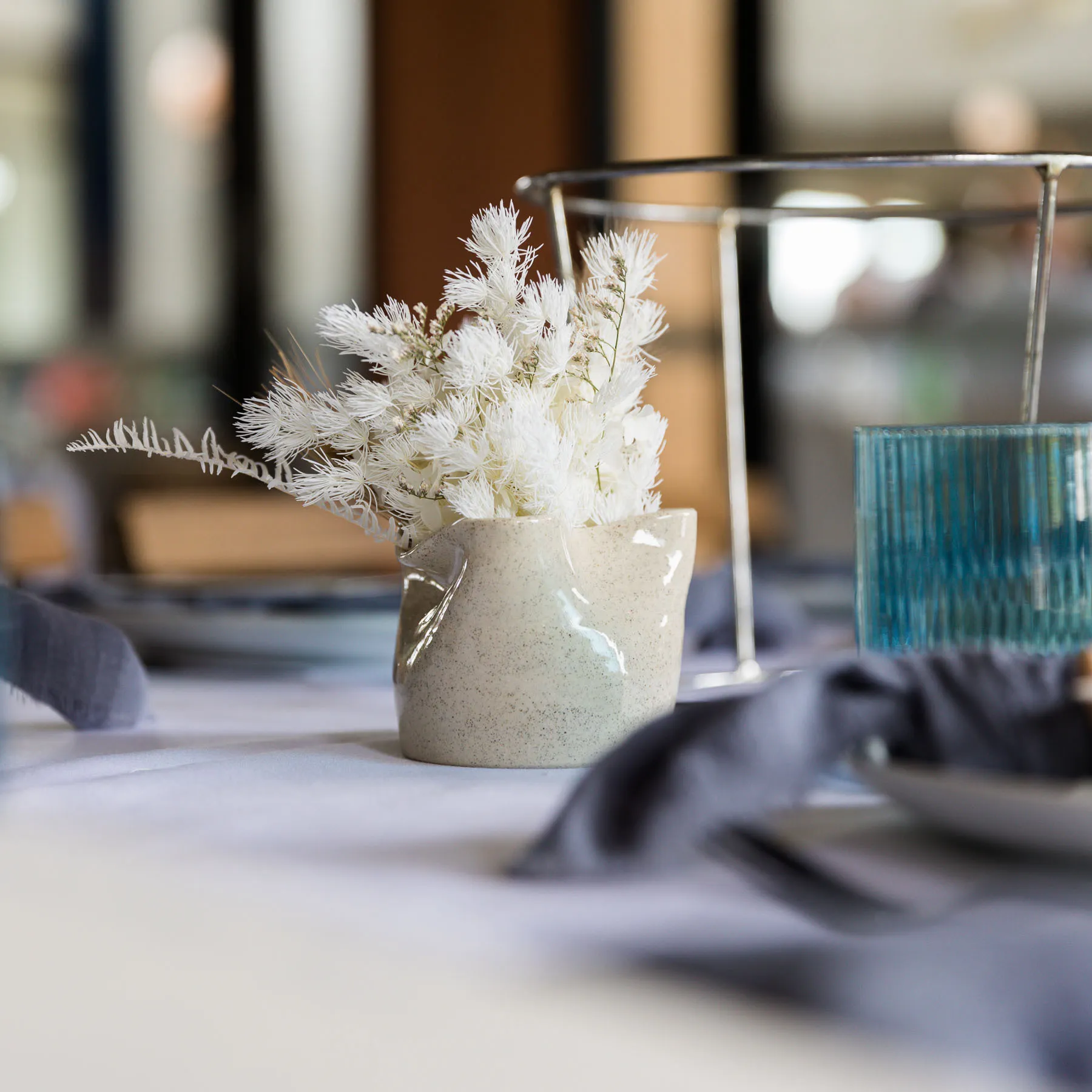 Hand Made Clay Bud Vases