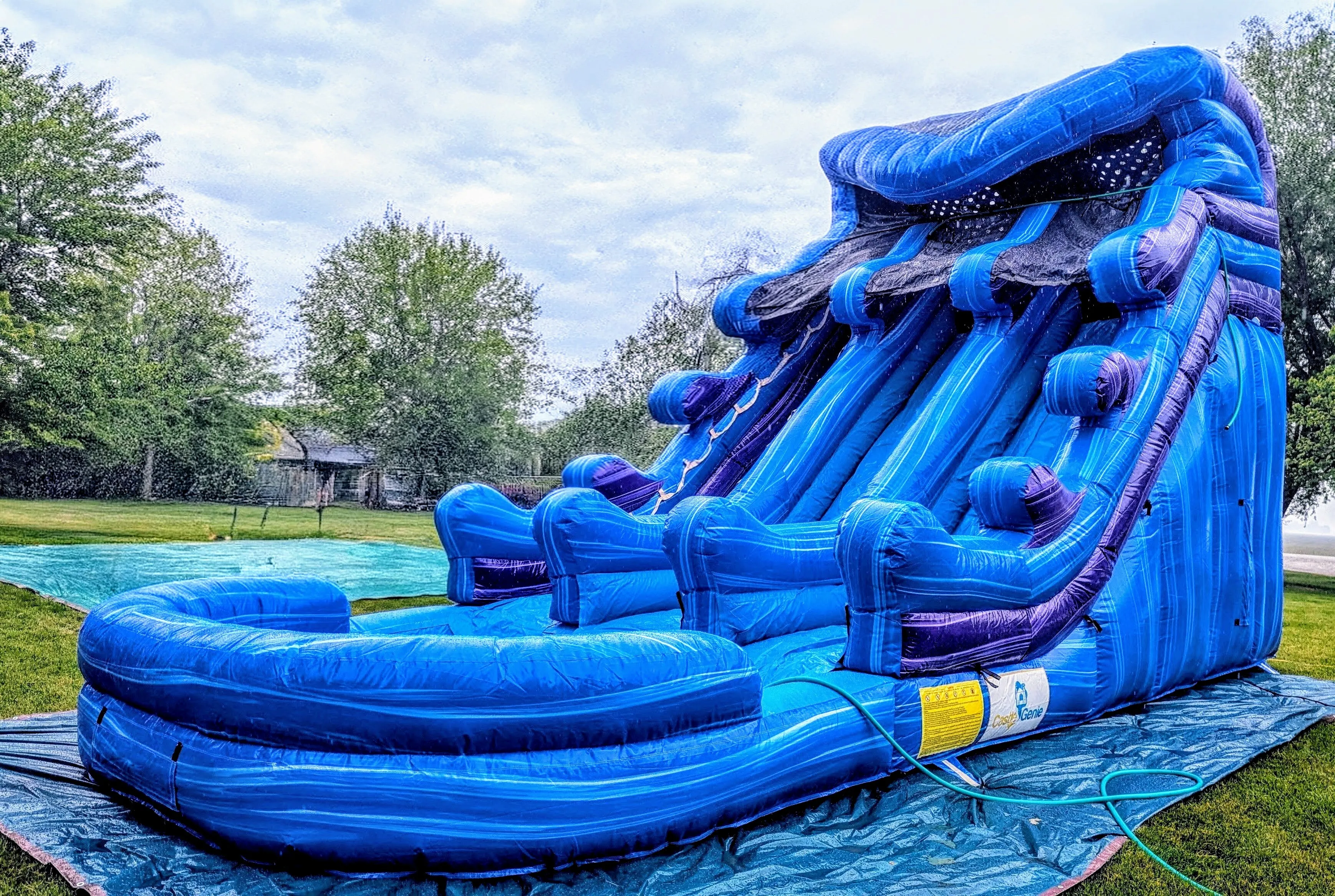 Blue Tsunami Waterslide 