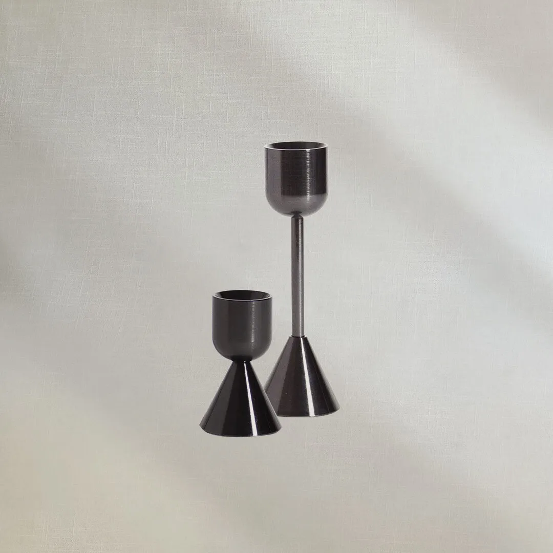 Tapper Candle Holder - Black