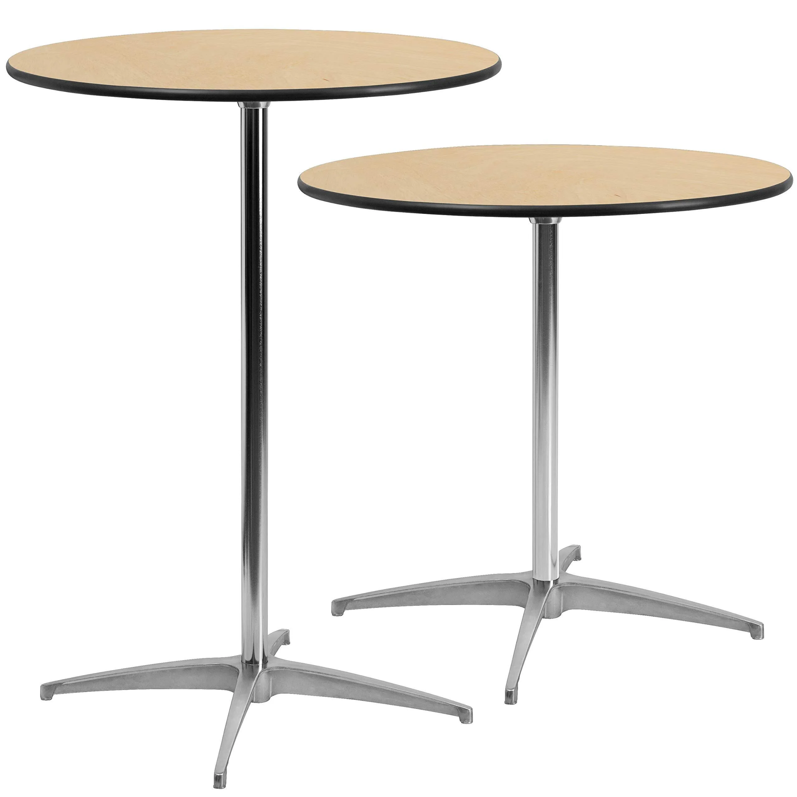 30" Adjustable Wood Round Table