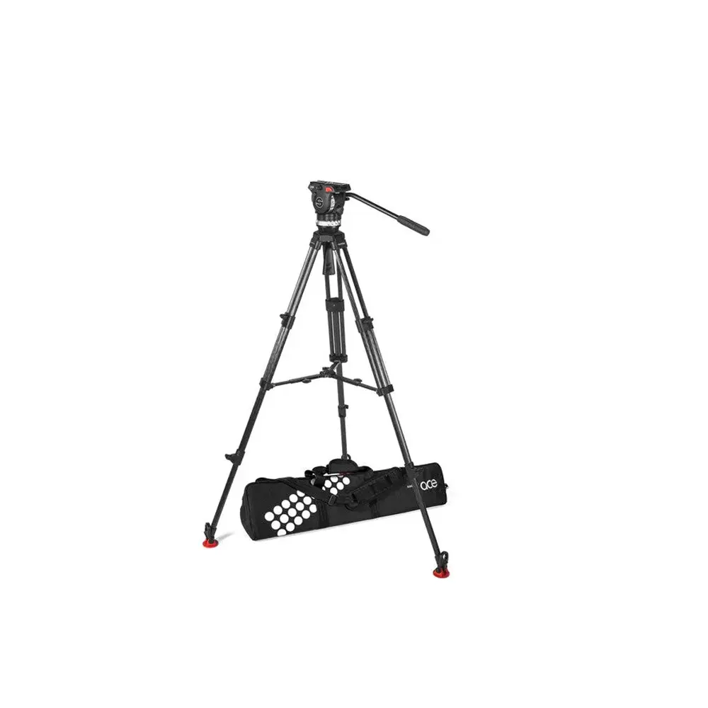Sachtler Ace XL Tripod System with CF Legs & Mid-Level Spreader