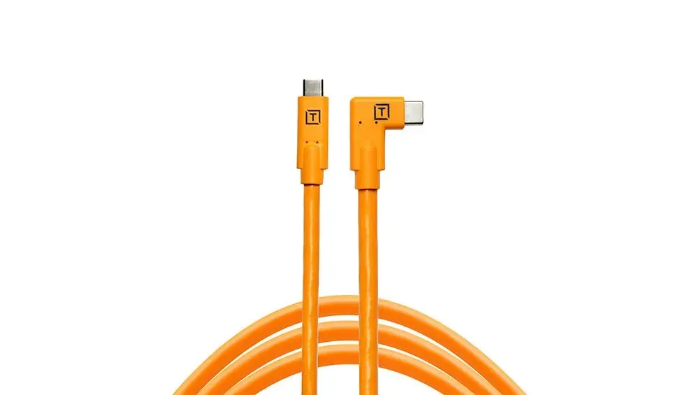 Tether Tools TetherPro USB-C to USB-C Right Angle - High Vis (4.6m)