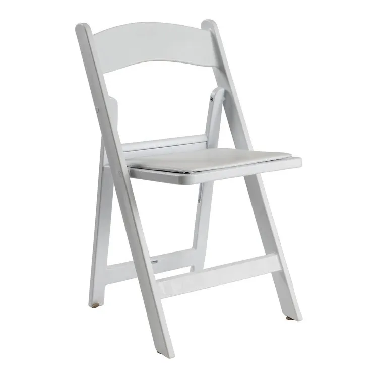 White Resin Foldable Chair
