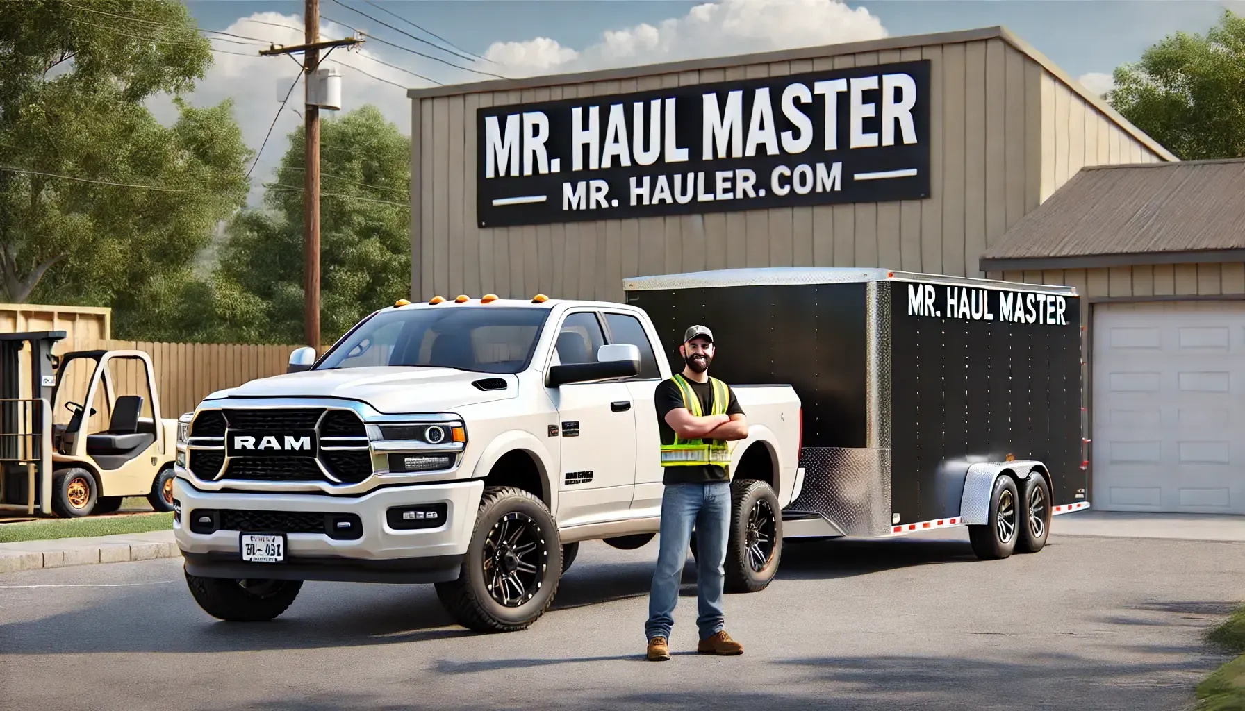 Driver + Utility Trailer Rental (14 ft or 16 ft) – Open Trailer Best for: Junk removal, furniture moves, yard clean-up, small equipment