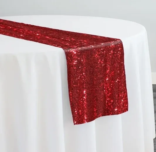 APPLE RED  SEQUIN  RUNNER  12''X108''