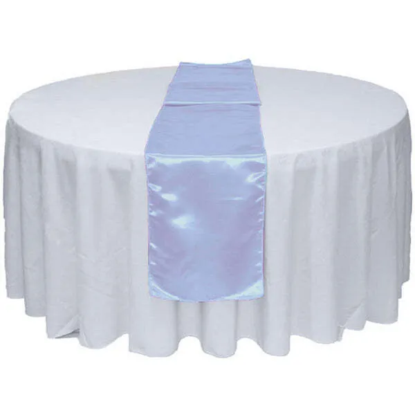 BABY BLUE  SATIN  RUNNER 12''X108''