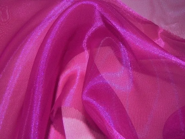 FUCSHIA  ORGANZA  SASH