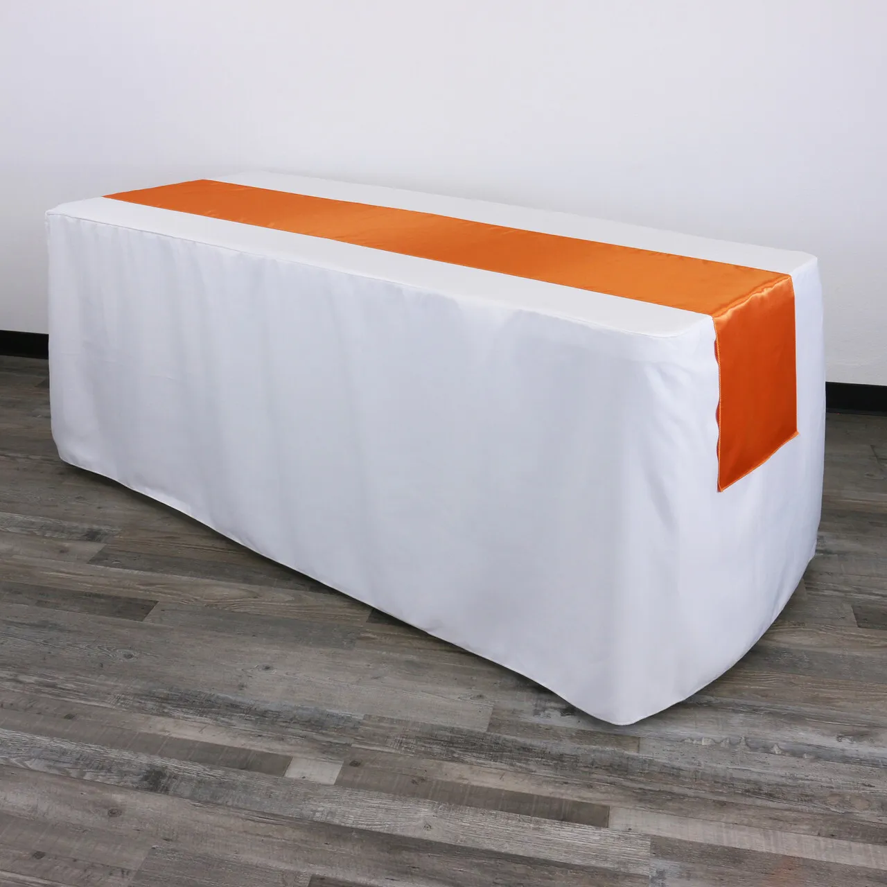ORANGE  SATIN  RUNNER   14''X108''