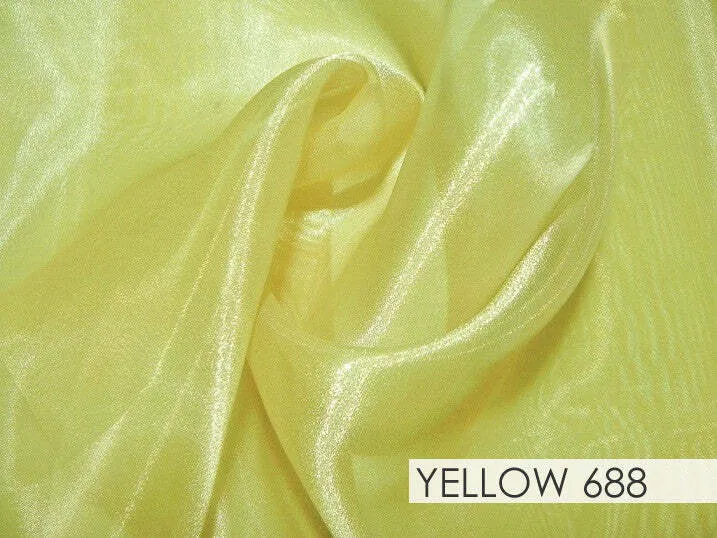 YELLOW  ORGANZA. RUNNER  14''X108''