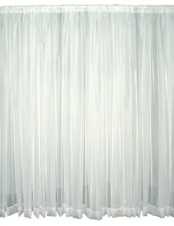 WHITE VOILE DRAPES 10'HX52''W