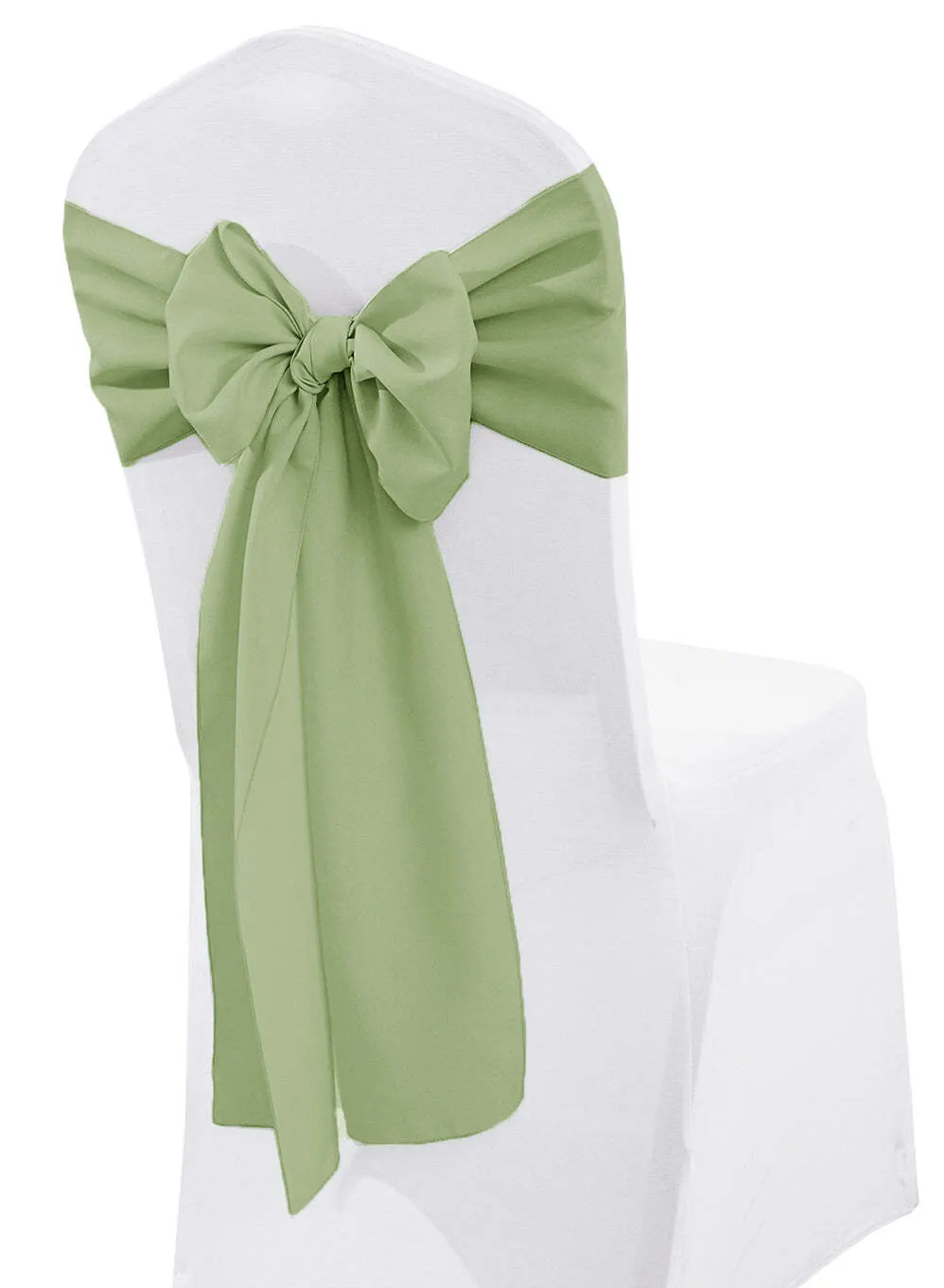 DUSTY SAGE GREEN  POLYESTER SASH  6''X108''