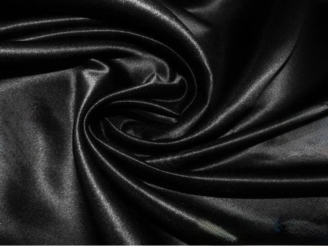 BLACK  BRIDAL SATIN  SASH  8''X108'''