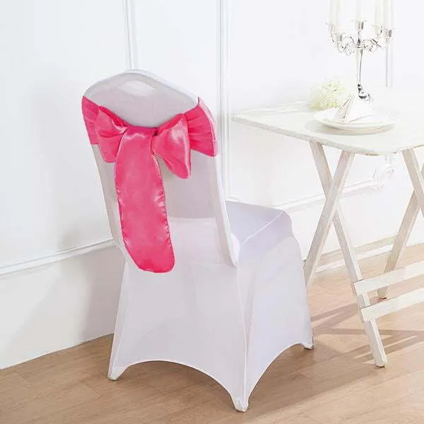 FUCSHIA  SATIN  SASH 7''X108''