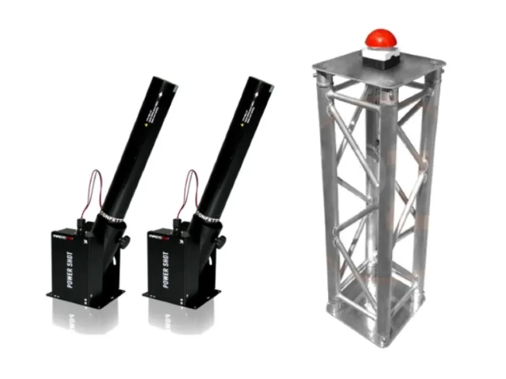 Gender reveal confetti shooter set Roze