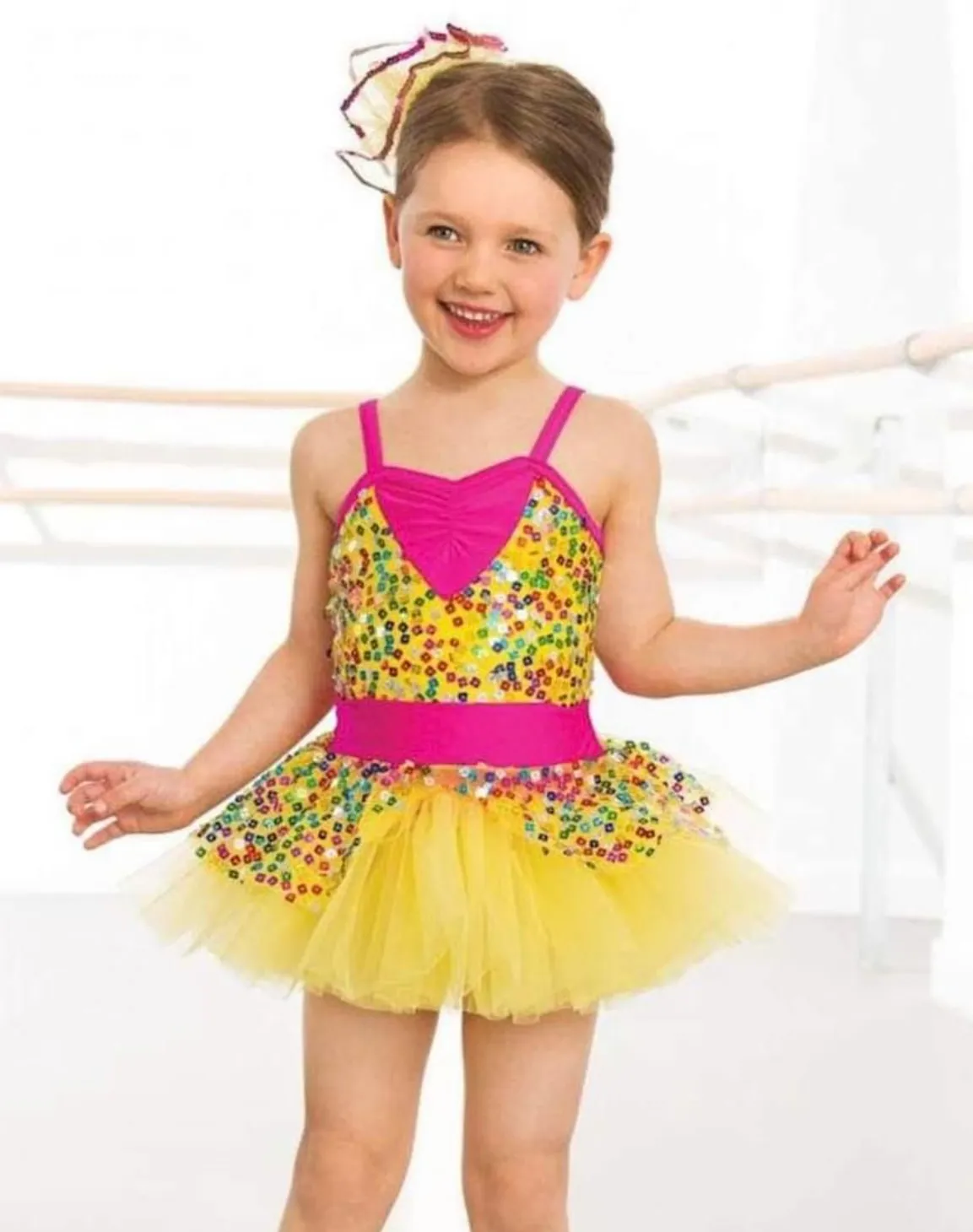 Yellow Multi Dress Escapade Costume Hire