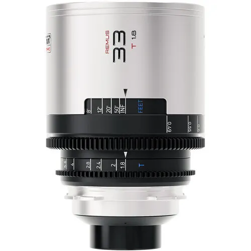 Blazar Remus 33mm T1.8 1.5x Anamorphic Lens Silver Flare (PL Mount)
