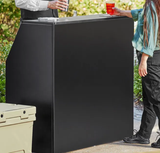 Basic Black Portable Bar 4'