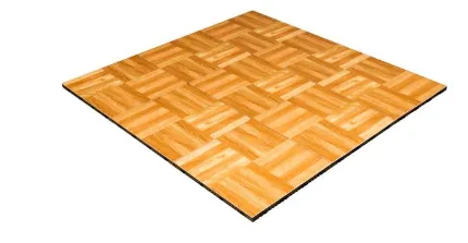 18 X 18 Oak Parquet Modular Dance Floor 