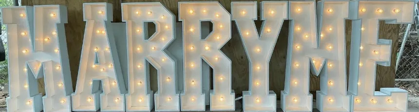 4' Marquee Letters & Numbers