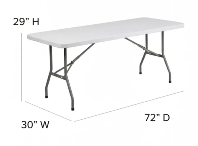 6' Classic Folding Table