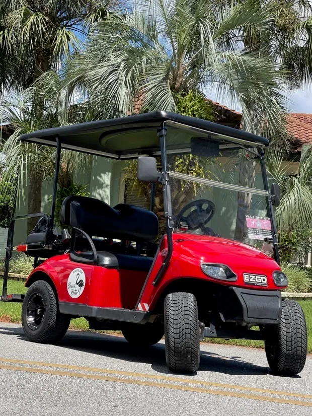 Gas 4Seat Cart Rental Delivered To Seagrove/Inlet Beach Beach Better