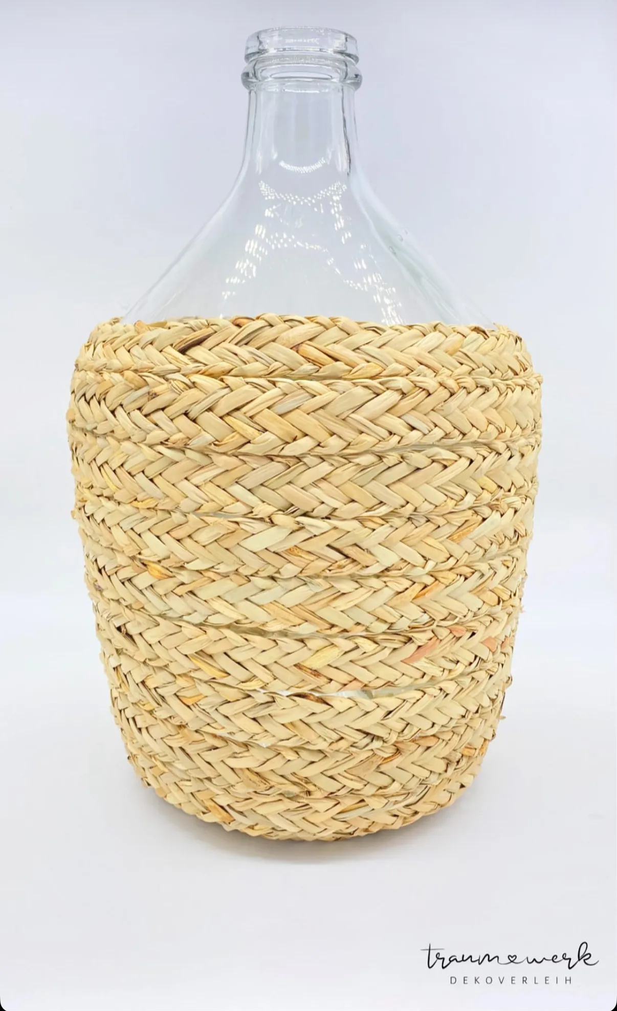 Ballonvase Glas/Seil