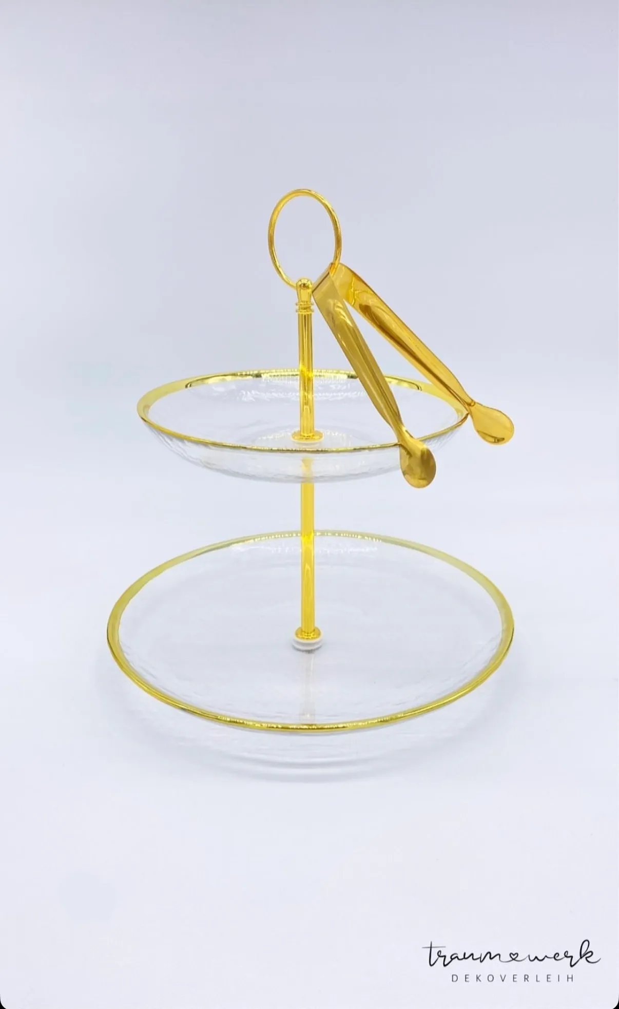Etagere Glas/ Gold