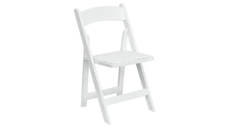 White Garden Chair with Pad