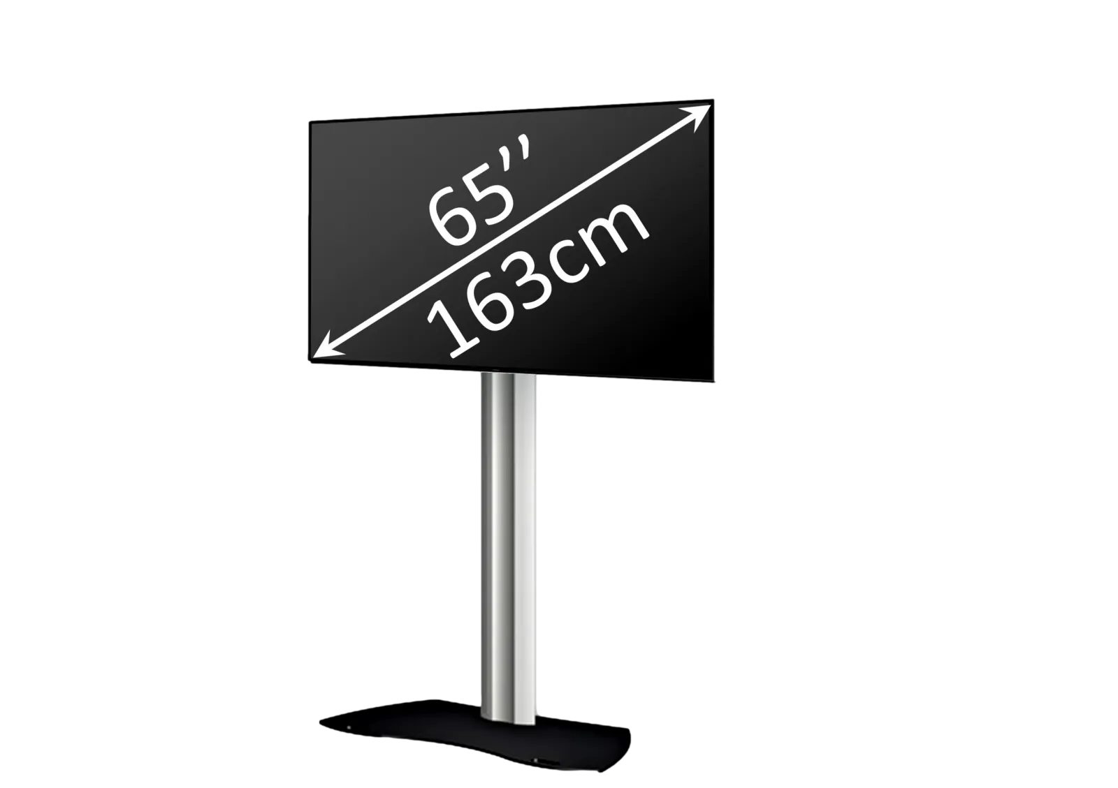 Kit écran plat 65 pouces avec pied