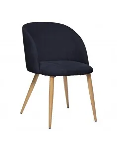 Chaise "Céleste" bleue encre