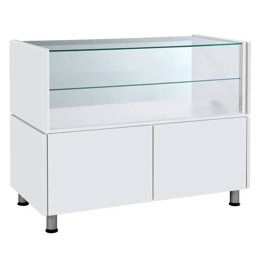 Comptoir vitrine double étage