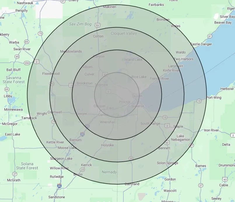 Delivery Areas