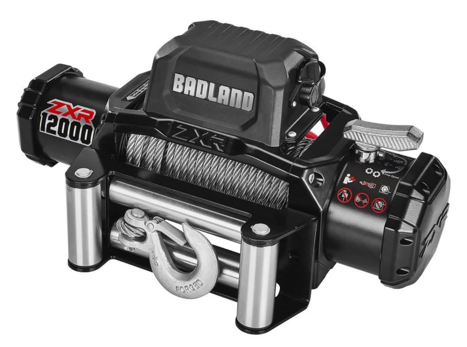 BADLAND ZXR 12,000 lb. Truck/SUV Winch with Wire Rope CC Trailer
