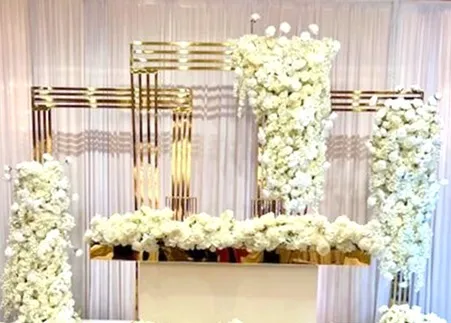 Gold Steel Arch Backdrop