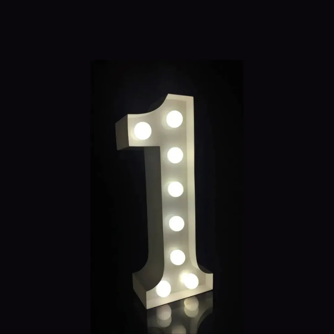 Marquee Light Up Number 1