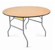 Round party table  wooden.