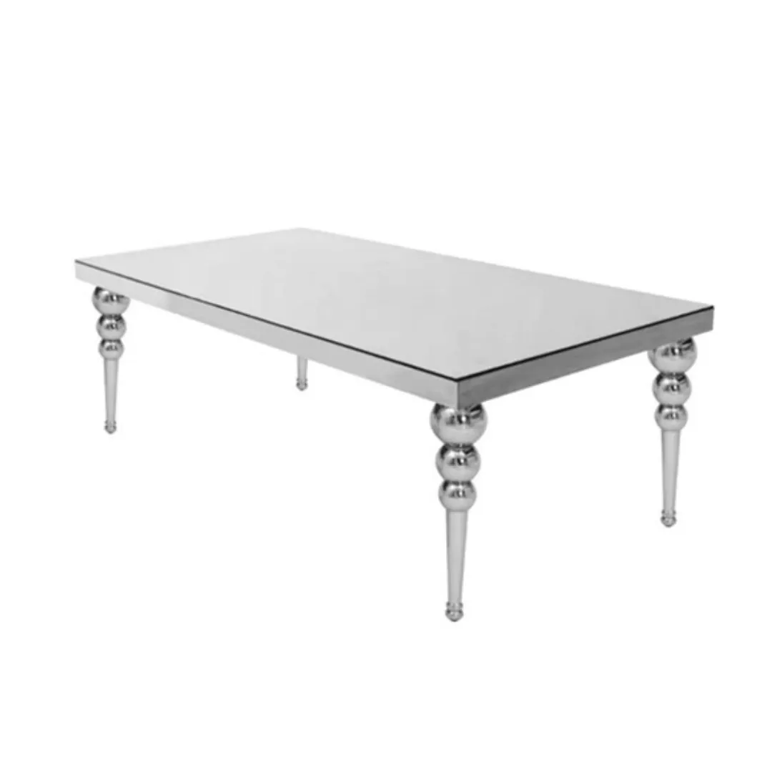 Glam Rectangular Table - Silver
