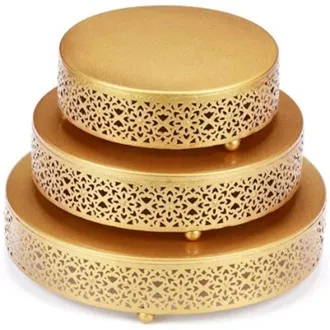 Cake Stand - Embossed (Gold)
