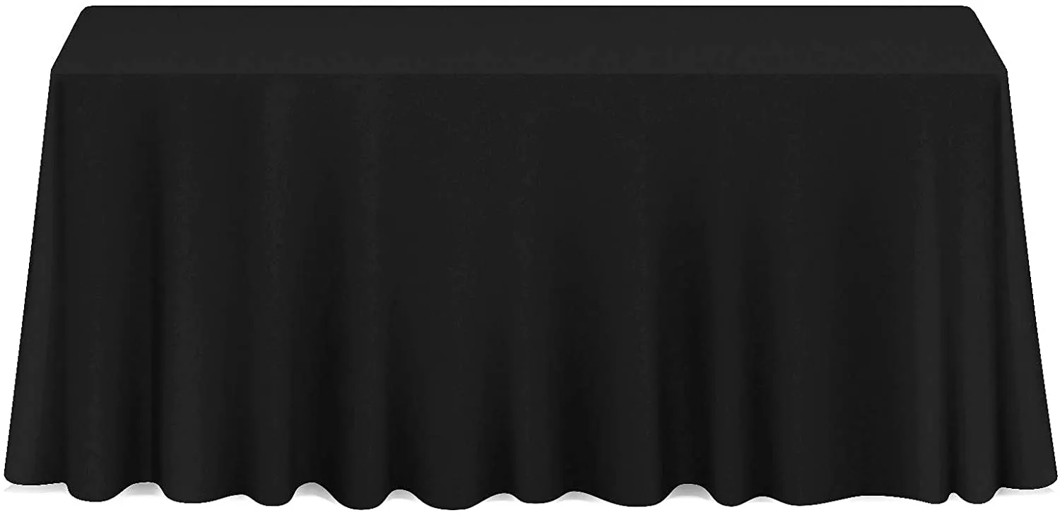 90in x 132in Linen (Black)
