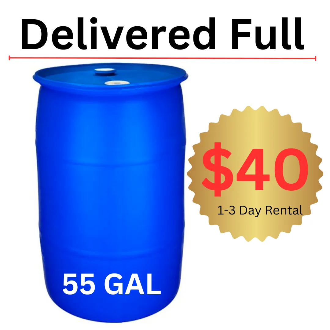 55 Gal Water Barrel Weight (Filled)