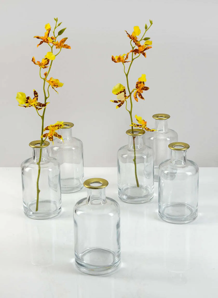 Gold rimmed bud vases
