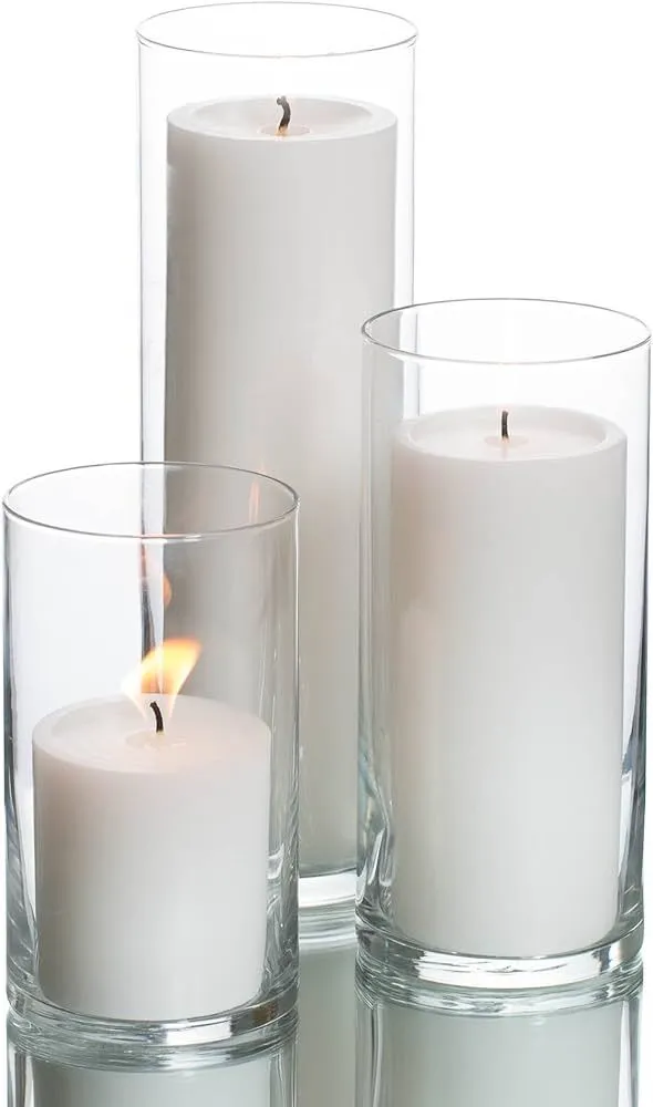 Glass Pillar Vase