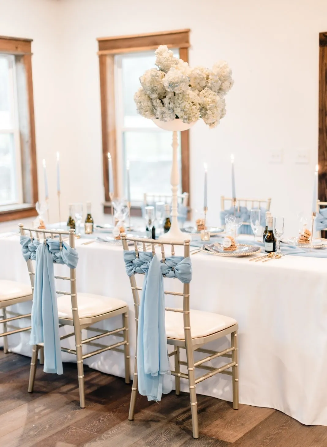 White Floral Stand 