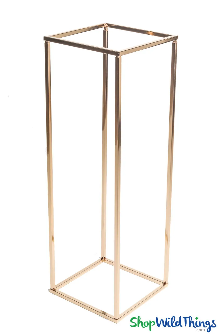 Gold Floral Stand