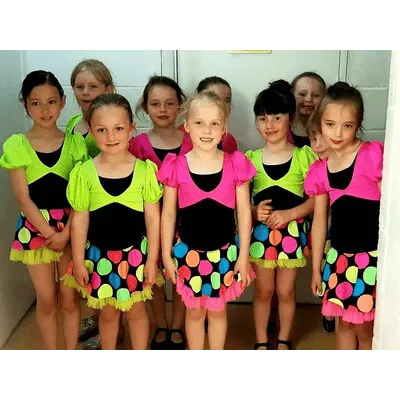 M159 - Neon Polka Dot 2 Piece