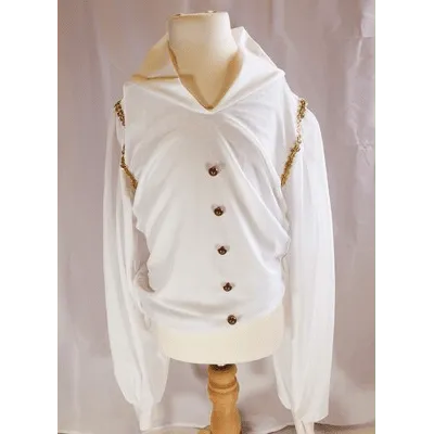 B23 - White & Gold Shirt