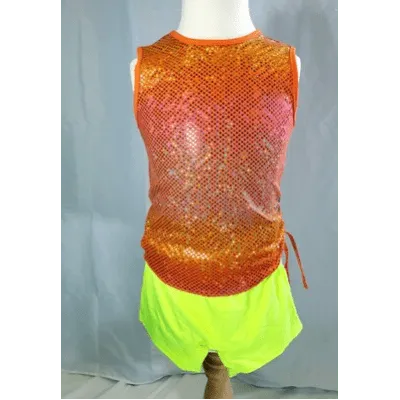 M161 - Yellow Star Top & Shorts
