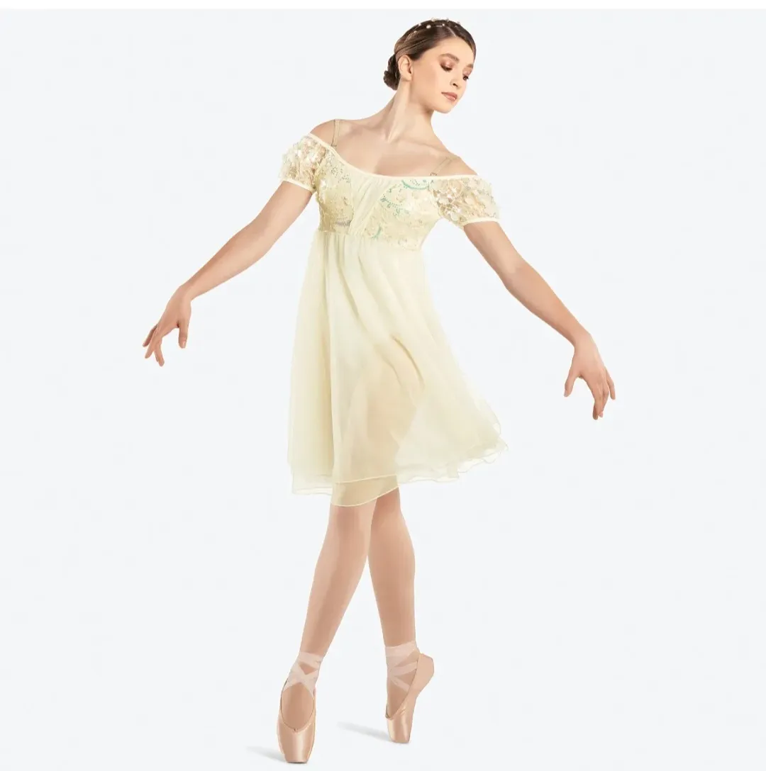 L46 - Ivory & Gold Lyrical Adult Sizes